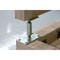 Pied de poteau double platine